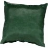 Fodera Cuscino Similpelle Pelle Lucida Morbida 45x45 Cm Federa Cerniera - Verde