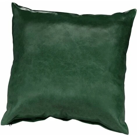 Fodera Cuscino Similpelle Pelle Lucida Morbida 45x45 Cm Federa Cerniera - Verde 3 Fodera Cuscino Similpelle Pelle Lucida Morbida 45x45 Cm Federa Cerniera - Verde
