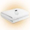 COSTWAY Sottocoperta Elettrica 150x80 Cm/160x140 Cm, Con 4 Livelli Di Riscaldamento E Timer 12H, Protezione Da Surriscaldamento, Lavabile In Lavatrice (160 X 140 Cm)