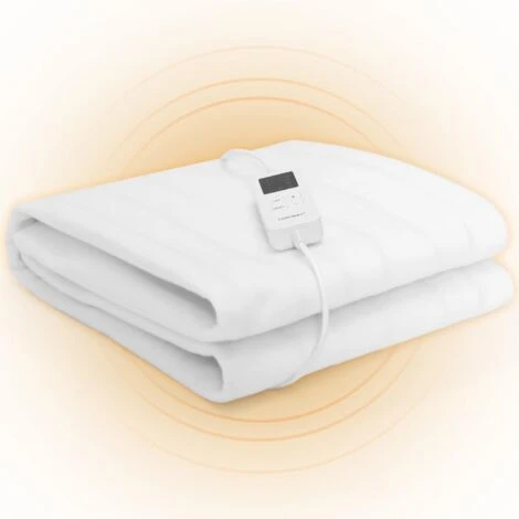 COSTWAY Sottocoperta Elettrica 150x80 Cm/160x140 Cm, Con 4 Livelli Di Riscaldamento E Timer 12H, Protezione Da Surriscaldamento, Lavabile In Lavatrice (160 X 140 Cm) 3 COSTWAY Sottocoperta Elettrica 150x80 Cm/160x140 Cm, Con 4 Livelli Di Riscaldamento E Timer 12H, Protezione Da Surriscaldamento, Lavabile In Lavatrice (160 X 140 Cm)