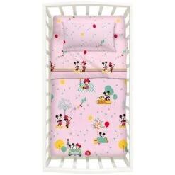 Copriletto In Panama Per Lettino Caleffi Mickey & Minnie