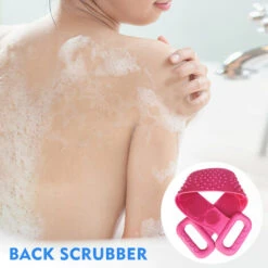 Scrubber Per La Schiena In Silicone, Vasca Da Bagno, Doccia, Spazzola Per Massaggio Del Corpo In Silicone, Asciugamano Da Bagno In Silicone, Cintura Con Spazzola Per Il Corpo Esfoliante, Cinturino Per