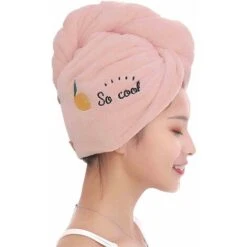 Asciugamano Per Capelli In Microfibra, Asciugamano Per Capelli Ad Asciugatura Rapida, Asciugamano Per Capelli In Microfibra, Asciugamano Per Capelli Super Assorbente Con Bottone, Per Capelli Corti E L