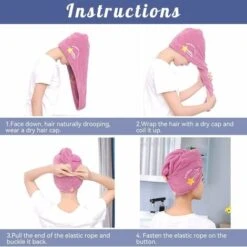 Asciugamano Per Capelli In Microfibra, Asciugamano Per Capelli Ad Asciugatura Rapida, Asciugamano Per Capelli In Microfibra, Asciugamano Per Capelli Super Assorbente Con Bottone, Per Capelli Corti E L -Vendite ATMOSPHERA || None || Maxwell & Williams 83719191 3