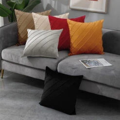 Federa Cuscino Decorativo In Velluto Quadrato 45 X 45 Cm Con Zip Oro -Vendite ATMOSPHERA || None || Maxwell & Williams 83720479 4