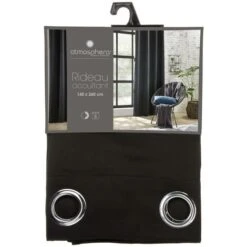 Tenda Oscurante Nera 140x260 - Tenda Oscurante, Nera, Poliestere, Dimensioni 140x260 Cm - Atmosphera Créateur D'intérieur -Vendite ATMOSPHERA || None || Maxwell & Williams 83766032 2