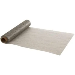 Tessuto A Rete Metallica - 28 X 400 Cm Argento - Feeric Lights & Christmas