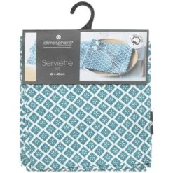 Tikal Anatra Blu Stampato Tovaglioli X4 In Cotone - Atmosphera Créateur D'intérieur -Vendite ATMOSPHERA || None || Maxwell & Williams 83768699 2