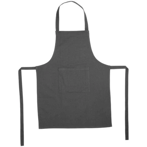 Grembiule 1 Tasca 60x80cm In Cotone Grigio Scuro - Atmosphera Créateur D'intérieur 3 Grembiule 1 Tasca 60x80cm In Cotone Grigio Scuro - Atmosphera Créateur D'intérieur