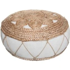 Cuscino Da Terra D43x18cm In Juta Traforata - Atmosphera Créateur D'intérieur