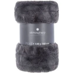 Pelo Scozzese Grigio Scuro 120x160 - Pelliccia Scozzese, Grigio Scuro, Poliestere, Dimensioni 120x160 Cm - Atmosphera Créateur D'intérieur -Vendite ATMOSPHERA || None || Maxwell & Williams 83772428 3