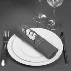 Set Di 4 Tovaglioli In Cotone Grigio - Set Di 4 Tovaglioli, Grigio, Cotone, Dimensioni 40x40 Cm - Atmosphera Créateur D'intérieur -Vendite ATMOSPHERA || None || Maxwell & Williams 83775967 5