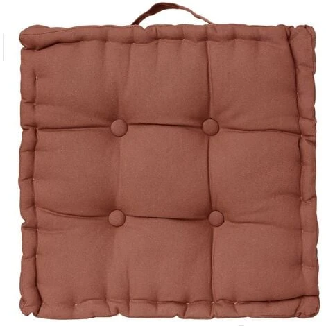 Cuscino Per Pavimento In Terracotta 40 X 40 X 8 Cm - Atmosphera Créateur D'intérieur 3 Cuscino Per Pavimento In Terracotta 40 X 40 X 8 Cm - Atmosphera Créateur D'intérieur