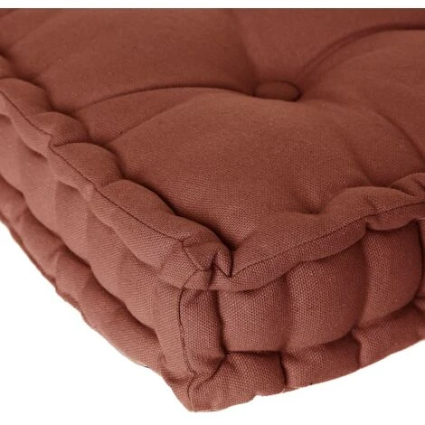 Cuscino Per Pavimento In Terracotta 40 X 40 X 8 Cm - Atmosphera Créateur D'intérieur 4 Cuscino Per Pavimento In Terracotta 40 X 40 X 8 Cm - Atmosphera Créateur D'intérieur - immagine 2