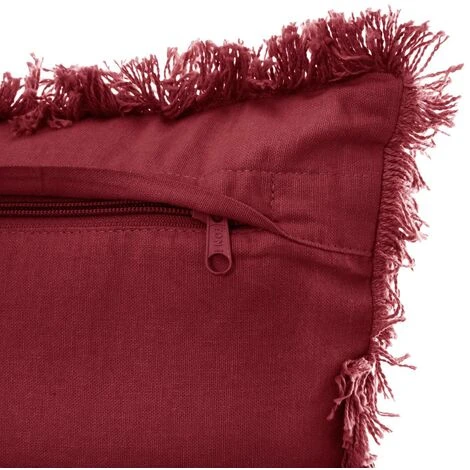 Cuscino Red Fringe 30 X 50 Cm - Atmosphera Créateur D'intérieur 5 Cuscino Red Fringe 30 X 50 Cm - Atmosphera Créateur D'intérieur - immagine 3