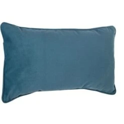 Cuscino Blu Lilou 30x50 - Cuscino, Blu, Poliestere, Dimensioni 30x50 Cm - Atmosphera Créateur D'intérieur