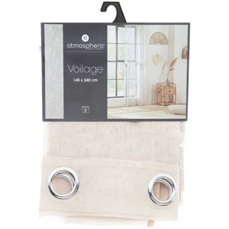 Tenda Ricamata Izzy Lino 140x240 - Atmosphera Créateur D'intérieur 4 Tenda Ricamata Izzy Lino 140x240 - Atmosphera Créateur D'intérieur - immagine 2