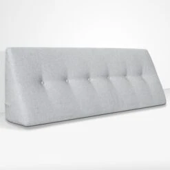 EVERGREENWEB - Cuscino Da Lettura Ergonomico, Cuscino Schienale A Cuneo Per Letto E Divano Cuscino Per Gambe Testata Letto Misura 200x26 Cm Colore Ghiaccio 100% Made In ItalyCHILL PILLOW