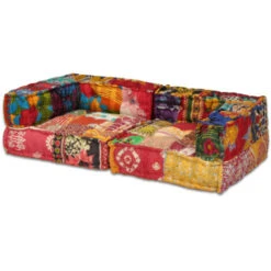 Pouf Modulare A 2 Posti In Tessuto Patchwork VidaXL -Vendite ATMOSPHERA || None || Maxwell & Williams 8431327 4