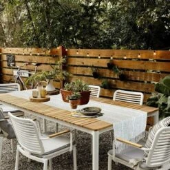 Runner Da Tavola Intrecciato In Stile Vintage Runner Da Tavola In Lino Di Cotone Intrecciato Con Nappa Per Feste Da Pranzo 13 X 72 Pollici -Vendite ATMOSPHERA || None || Maxwell & Williams 85322152 4