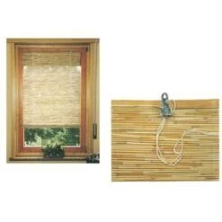 DOMUS TAPPARELLA CANNE BAMBOO + CARRUCOLE CM 100 H.CM 260