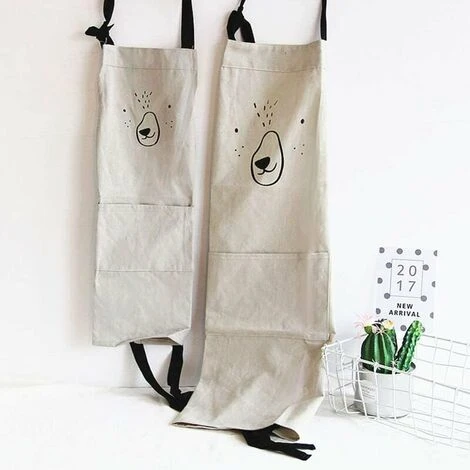 Simpatico Cartone Animato Grembiule Con Tasca Per Donna Bambini Grembiule Da Cucina In Lino Di Cotone Impermeabile Grembiule Da Cucina Grembiule Da Cucina Per Adulti Grigio Taglia Per Bambini 4 Simpatico Cartone Animato Grembiule Con Tasca Per Donna Bambini Grembiule Da Cucina In Lino Di Cotone Impermeabile Grembiule Da Cucina Grembiule Da Cucina Per Adulti Grigio Taglia Per Bambini - immagine 2