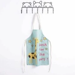 Grembiuli Grembiule Per Bambini Grembiule Per Bambini In Poliestere Adorabile, Grembiule Per Artisti Creativo E Confortevole Grembiule Per Chef Di Cucina Giraffa Di Menta