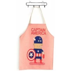 Grembiuli Grembiule Per Bambini Grazioso Grembiule Per Bambini Realizzato In Poliestere, Grembiule Creativo E Confortevole Per Artisti Grembiule Da Cuoco Capitan America Per Le Pulizie