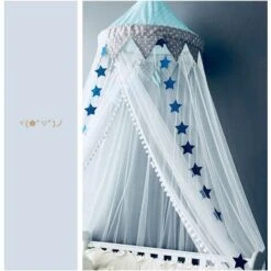 MINKUROW Zanzariera, Zanzariera A Baldacchino Per Letto Per Neonato Con Stelle Luminose Rete A Baldacchino Per Letto, Decorazione Per Tenda Da Letto Principessa -Blu -Vendite ATMOSPHERA || None || Maxwell & Williams 85922144 5