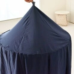 MINKUROW Baldacchino Per Bebè - Zanzariera In Cotone Per Camera Da Letto - Altezza 270 Cm Blu Navy -Vendite ATMOSPHERA || None || Maxwell & Williams 85922145 4