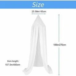 MINKUROW Lettino A Baldacchino Playhouse Tende A Forma Di Cupola Zanzariera Rotonda Per Letto A Baldacchino Dousha Decorativo (altezza: 2,7 M) -Vendite ATMOSPHERA || None || Maxwell & Williams 85922279 5