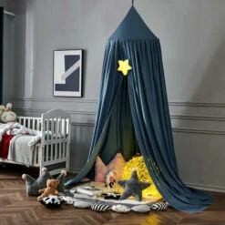 MINKUROW Baldacchini Per Bambini, Tenda Per Letto A Baldacchino Zanzariera Per Casetta Per Bambini A Cupola Per La Decorazione Della Camera Da Letto, Altezza 250 Cm (blu-2) -Vendite ATMOSPHERA || None || Maxwell & Williams 85922323 3
