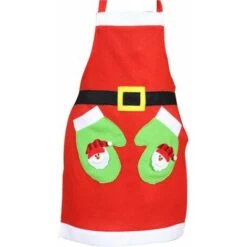 Grembiule Da Cucina Rosso Cena A Tema Natalizio Chef Cucina Cottura BBQ Ristorante Lavabile Motivo Da Giardinaggio Servire Per -13Thirteen