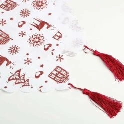 Runner Da Tavola Natalizio Bianco 33x180 Cm Lino Fiocco Di Neve Tovaglia Stampata Decorazioni Natalizie Biancheria Da Tavola Bandiere Per La Casa (Bianco) - 13Thirteen 9 Runner Da Tavola Natalizio Bianco 33x180 Cm Lino Fiocco Di Neve Tovaglia Stampata Decorazioni Natalizie Biancheria Da Tavola Bandiere Per La Casa (Bianco) - 13Thirteen -Vendite ATMOSPHERA || None || Maxwell & Williams 86165048 3