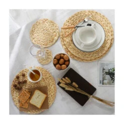 Tovaglietta Americana (giacinto D'acqua Intrecciato) - 38 Cm - Lavabile - Rotonda, Colore Naturale, -Vendite ATMOSPHERA || None || Maxwell & Williams 86174104 4