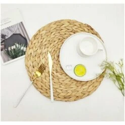 Tovaglietta Americana (giacinto D'acqua Intrecciato) - 38 Cm - Lavabile - Rotonda, Colore Naturale, -Vendite ATMOSPHERA || None || Maxwell & Williams 86174104 5