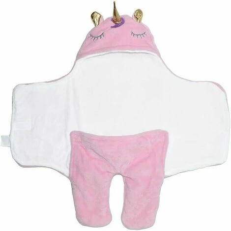 GTA Unicorno Sacco Nanna Neonato Fasciato Ragazza Ragazzo Spessa Coperta Avvolgente Con Cappuccio Calda Fasciatura Velluto Corallo Sacco Nanna Neonato Con Piedi Separati Sacco Nanna Neonato, Rosa 4 GTA Unicorno Sacco Nanna Neonato Fasciato Ragazza Ragazzo Spessa Coperta Avvolgente Con Cappuccio Calda Fasciatura Velluto Corallo Sacco Nanna Neonato Con Piedi Separati Sacco Nanna Neonato, Rosa - immagine 2