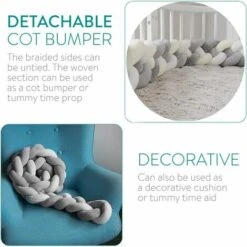 Paracolpi Per Culla 4 Weave Baby Cushion Snake Intrecciato Paraurti Velluto Paracolpi Paracolpi Nursery Per Neonati Culla Arredamento Camera Da Letto Con, Grigio+Bianco+Verde+Blu, 1.5m -Vendite ATMOSPHERA || None || Maxwell & Williams 86182230 4