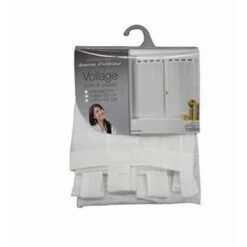 Douceur D' Intérieur Linahe Coppia Tenda Con Passanti Scovolini Poliestere, Poliestere, White, 90x60 Cm -Vendite ATMOSPHERA || None || Maxwell & Williams 86326965 4