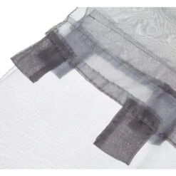 Douceur D'Intérieur - 1620383, Tendaggio Fiocco Con Passanti , 2 X 60 X 90 Cm , Voile Bicolore , Velo Bicolore , Bianco/Grigio -Vendite ATMOSPHERA || None || Maxwell & Williams 86658730 2