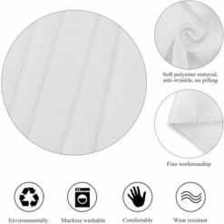 Tovaglia Rotonda Da 230 Cm Bianca, In Poliestere Antipiega E Antimacchia, Decorazione Da Tavolo Per Ricevimenti, Compleanni, Banchetti, Riunioni, Feste -Vendite ATMOSPHERA || None || Maxwell & Williams 87105744 4