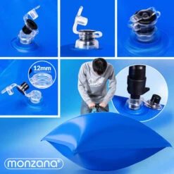 Monzana Cuscino Per Piscina Fino A -20°C Cuscini Ad Aria XL O XXL Incl. Corda PVC Doppia Cucitura Valvola Di Sicurezza Occhielli 120x120cm Poolkissen (de) -Vendite ATMOSPHERA || None || Maxwell & Williams 87950965 4