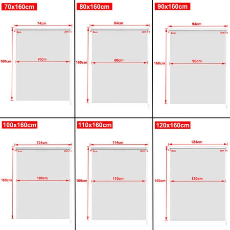 Tende A Rullo Tenda Avvolgibile Oscurante, Fissaggio A Morsetto, Senza Fori, Disponibile In Altre Misure, Colore: Bianco, Tessuto, Bianco, 90 X 160 Cm HENGMEI 4 Tende A Rullo Tenda Avvolgibile Oscurante, Fissaggio A Morsetto, Senza Fori, Disponibile In Altre Misure, Colore: Bianco, Tessuto, Bianco, 90 X 160 Cm HENGMEI - immagine 2