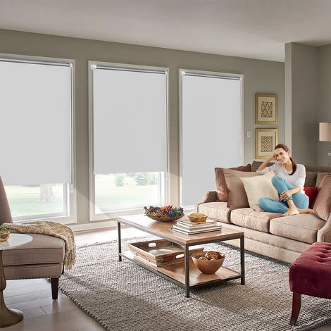 Tende A Rullo Tenda Avvolgibile Oscurante, Fissaggio A Morsetto, Senza Fori, Disponibile In Altre Misure, Colore: Bianco, Tessuto, Bianco, 90 X 160 Cm HENGMEI 6 Tende A Rullo Tenda Avvolgibile Oscurante, Fissaggio A Morsetto, Senza Fori, Disponibile In Altre Misure, Colore: Bianco, Tessuto, Bianco, 90 X 160 Cm HENGMEI - immagine 4