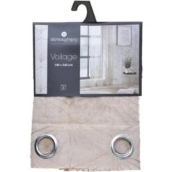 Telo Ricamato Mia 140x240cm In Lino Beige - Atmosphera Créateur D'intérieur -Vendite ATMOSPHERA || None || Maxwell & Williams 88507080 3