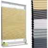 WOLTU Tenda Plissettata A Nido D'Ape Tende Avvolgibili Oscurante Al Per Finestra Beige 60x120 Cm