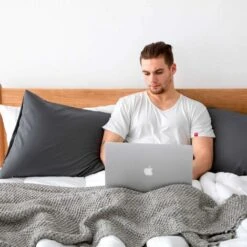 LITZEEFedera 51x76 Grigio Scuro - Set Di 2 Federe Rettangolari In Microfibra Spazzolata, Fodera Per Cuscino Fodera Per Cuscino Con Chiusura A Busta (20x30in) -Vendite ATMOSPHERA || None || Maxwell & Williams 88937111 3