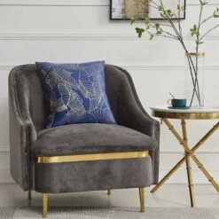 LITZEEFodere Per Cuscini 50x50 Cm Velluto Foglie D'oro Fodere Per Cuscini Blu Decorativo Fodere Per Cuscini Cuscino Per Divano Camera Da Letto Soggiorno Set Di 2 -Vendite ATMOSPHERA || None || Maxwell & Williams 88937294 5