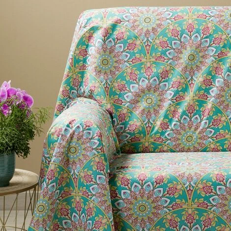 Caleffi - Grandecor Saba 100% Cotone Moderno Singolo Anice 4 Caleffi - Grandecor Saba 100% Cotone Moderno Singolo Anice - immagine 2