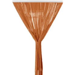 Tenda Antimosche Per Porta Finestra A Pannello Con Telaio In PVC Ruggine - 100 X 220